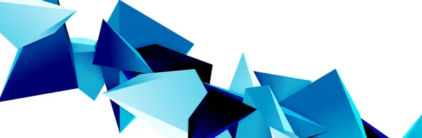 Fondo abstracto mosaico triángulo, 3d triangular formas polivinílicas bajas. Ilustración geométrica vectorial para portadas, pancartas, volantes y carteles y otros — Archivo Imágenes Vectoriales