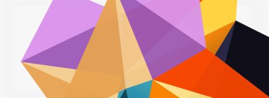 3d mozaik soyut arkaplan, düşük poli şekilli geometrik tasarım