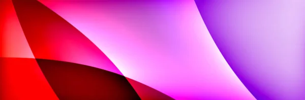 Gradiente de fluido ondas de color neón, vector de fondo abstracto — Archivo Imágenes Vectoriales