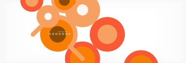 Kapaklar, afişler, el ilanları ve posterler ve diğer şablonlar için çemberler ve çizgiler soyut arkaplan