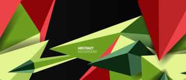 3d düşük poli soyut arka plan vektör çizimi