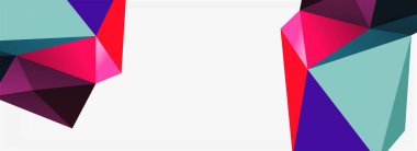 3d mozaik soyut arkaplan, düşük poli şekilli geometrik tasarım