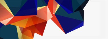 3d mozaik soyut arkaplan, düşük poli şekilli geometrik tasarım