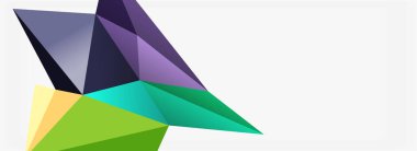 3d mozaik soyut arkaplan, düşük poli şekilli geometrik tasarım