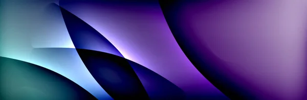 Akışkan gradyan neon renk dalgaları, vektör soyut arkaplan — Stok Vektör