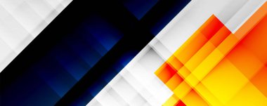 Gölge çizgileri, modern formlar, dikdörtgenler, kareler ve akışkan eğimlere sahip geometrik soyut arkaplanlar. Parlak renkli çizgiler serin arkaplanlar