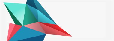 3d mozaik soyut arkaplan, düşük poli şekilli geometrik tasarım