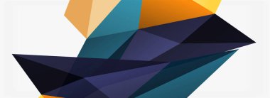 3d mozaik soyut arkaplan, düşük poli şekilli geometrik tasarım