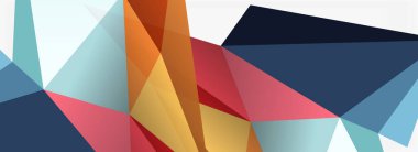 3d mozaik soyut arkaplan, düşük poli şekilli geometrik tasarım