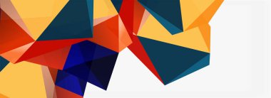 3d mozaik soyut arkaplan, düşük poli şekilli geometrik tasarım