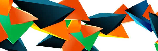 Triangle mosaïque fond abstrait, 3d triangulaire basse poly formes. Illustration vectorielle géométrique pour couvertures, bannières, flyers et affiches et autres — Image vectorielle
