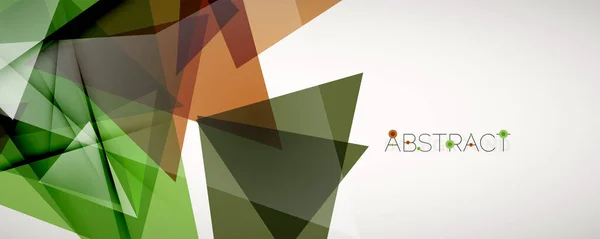 Geometrisk abstrakt bakgrund. Färg triangel former. Vektorillustration för omslag, banderoller, flygblad och affischer och annan design — Stock vektor