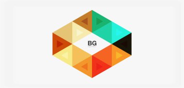 Kapak, afiş, el ilanı ve poster ve diğer şablon için mozaik üçgen deseni soyut arkaplan