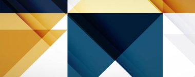 Vektör üçgen geometrik arkaplan kümesi. Kapaklar, afişler, el ilanları ve posterler ve diğer tasarımlar için vektör illüstrasyonu