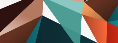 3d mozaik soyut arkaplan, düşük poli şekilli geometrik tasarım