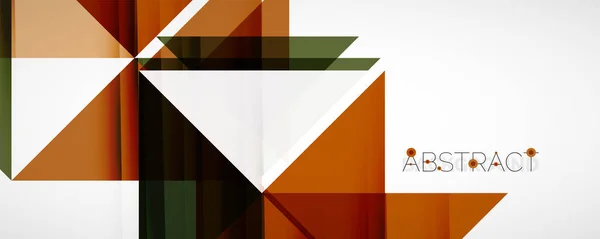 Geometrischer abstrakter Hintergrund. Techno-Farbdreieck-Formen. Vektor-Illustration für Covers, Banner, Flyer, Poster und andere Designs — Stockvektor