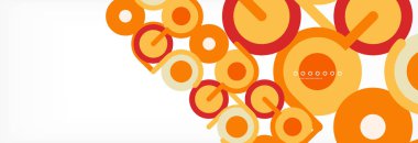 Kapaklar, afişler, el ilanları ve posterler ve diğer şablonlar için çemberler ve çizgiler soyut arkaplan