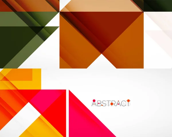 Set van driehoek abstracte achtergronden. Vector illustratie voor covers, banners, flyers en posters en andere ontwerpen — Stockvector