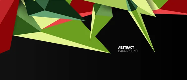 3d lage poly abstracte vorm achtergrond vector illustratie — Stockvector