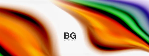 Abstract Achtergrond. Gladde vloeiende lijnen, wazig golven, regenboog kleur strepen. Vector illustraties voor covers, banners, flyers en posters en andere — Stockvector