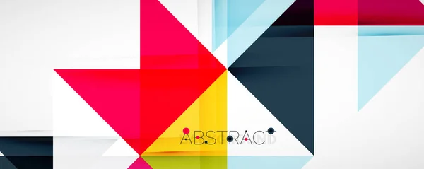 Geometrische abstracte achtergrond. Techno kleur driehoek vormen. Vector illustratie voor covers, banners, flyers en posters en andere ontwerpen — Stockvector