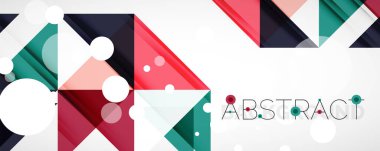 Vektör üçgen geometrik arkaplan kümesi. Kapaklar, afişler, el ilanları ve posterler ve diğer tasarımlar için vektör illüstrasyonu