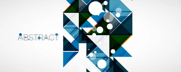 Геометричний абстрактний фон. Форма трикутника кольорів Techno. Векторні ілюстрації для обкладинок, банерів, листівок та плакатів та інших дизайнів — стоковий вектор