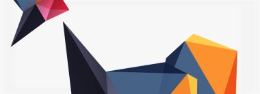 3d mozaik soyut arkaplan, düşük poli şekilli geometrik tasarım