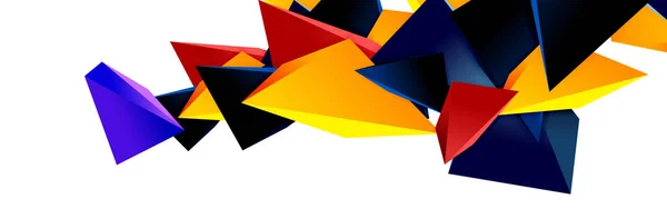 Triangle mosaïque fond abstrait, 3d triangulaire basse poly formes. Illustration vectorielle géométrique pour couvertures, bannières, flyers et affiches et autres — Image vectorielle