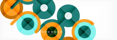 Kapaklar, afişler, el ilanları ve posterler ve diğer şablonlar için çemberler ve çizgiler soyut arkaplan