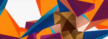 3d mozaik soyut arkaplan, düşük poli şekilli geometrik tasarım