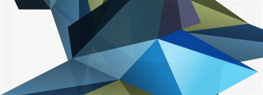 3d mozaik soyut arkaplan, düşük poli şekilli geometrik tasarım