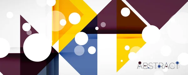 Geometrikus absztrakt háttér. Techno színű háromszög alakzatok. Vektorillusztráció borítók, transzparensek, szórólapok, plakátok és egyéb minták számára — Stock Vector