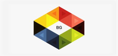 Kapak, afiş, el ilanı ve poster ve diğer şablon için mozaik üçgen deseni soyut arkaplan