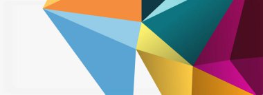 3d mozaik soyut arkaplan, düşük poli şekilli geometrik tasarım