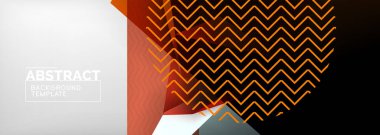 Düşük polyester 3 boyutlu geometrik şekiller, minimum soyut arkaplan. Kapaklar, afişler, el ilanları ve posterler için vektör illüstrasyonları