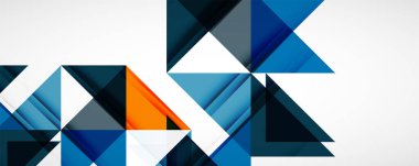 Geometrik soyut arkaplan. Tekno renk üçgen şekilleri. Kapaklar, afişler, el ilanları ve posterler ve diğer tasarımlar için vektör illüstrasyonu