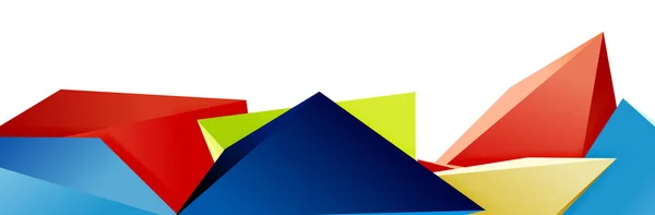 Triangolo mosaico sfondo astratto, 3d triangolare forme basse poli. Illustrazione geometrica vettoriale per copertine, striscioni, volantini e manifesti e altro — Vettoriale Stock