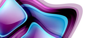 Çemberler ve baloncuklar soyut arka plan. Web pankartı, uygulama veya poster için sıvı yuvarlak şekiller