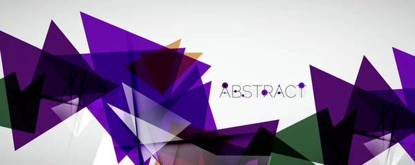 Geometrische abstracte achtergrond. Kleur driehoek vormen. Vector illustratie voor covers, banners, flyers en posters en andere ontwerpen — Stockvector