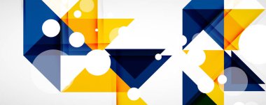 Vektör üçgen geometrik arkaplan kümesi. Kapaklar, afişler, el ilanları ve posterler ve diğer tasarımlar için vektör illüstrasyonu