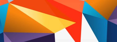 3d mozaik soyut arkaplan, düşük poli şekilli geometrik tasarım