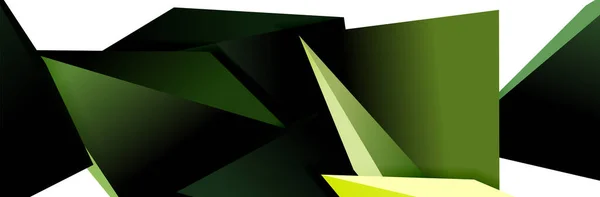 三角马赛克抽象背景，3D三角低矮多形。封面、横幅、传单、招贴画等的几何矢量图解 — 图库矢量图片