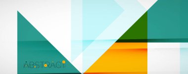 Vektör üçgen geometrik arkaplan kümesi. Kapaklar, afişler, el ilanları ve posterler ve diğer tasarımlar için vektör illüstrasyonu