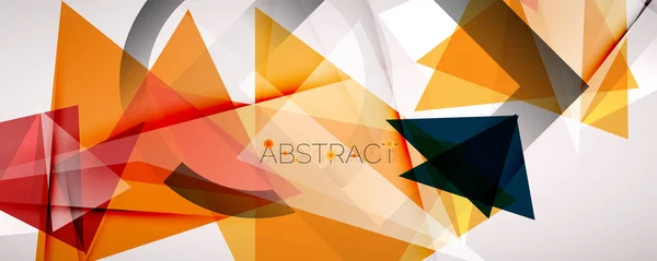 Fondo abstracto geométrico. Formas de triángulo de color. Ilustración vectorial para portadas, pancartas, volantes y carteles y otros diseños — Vector de stock