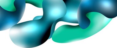 Kabarcıklar soyut arkaplan. Beyaz vektör şablonunda sıvı sıçramaları