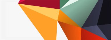 3d mozaik soyut arkaplan, düşük poli şekilli geometrik tasarım