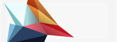 3d mozaik soyut arkaplan, düşük poli şekilli geometrik tasarım