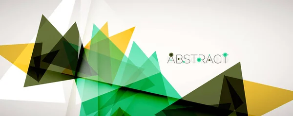 Geometrischer abstrakter Hintergrund. Farbdreieck-Formen. Vektor-Illustration für Covers, Banner, Flyer, Poster und andere Designs — Stockvektor