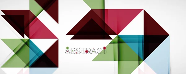 Geometrische abstracte achtergrond. Techno kleur driehoek vormen. Vector illustratie voor covers, banners, flyers en posters en andere ontwerpen — Stockvector